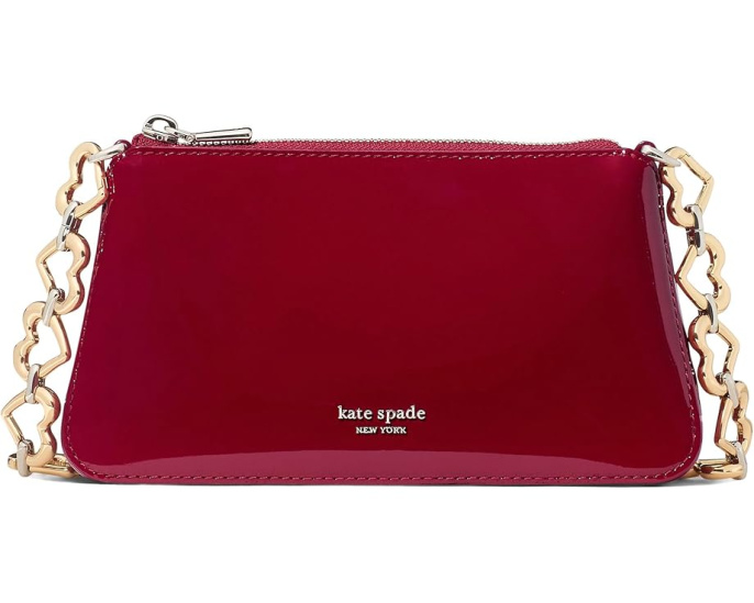 Клатч Grace из лакированной кожи с фурнитурой в форме сердца от Kate Spade New York