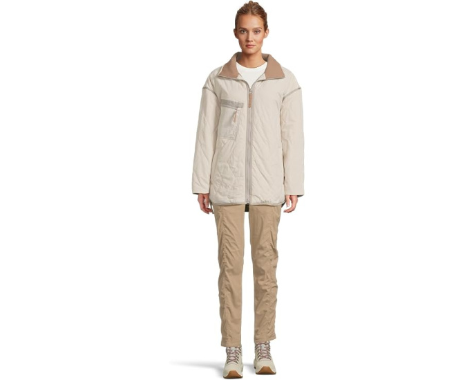 Prana Encinitas Field Coat утепленное пальто с молнией и карманами