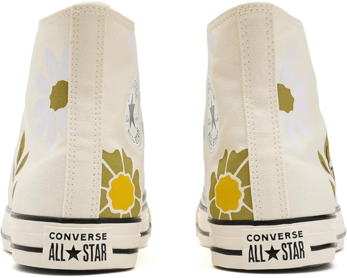Кроссовки Converse Chuck Taylor All Star Retro Florals высокие с цветочным принтом