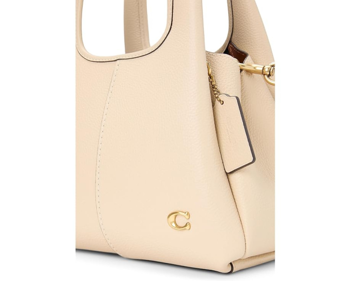 Сумка через плечо COACH Polished Pebble Leather Lana 23 с ремнем через плечо