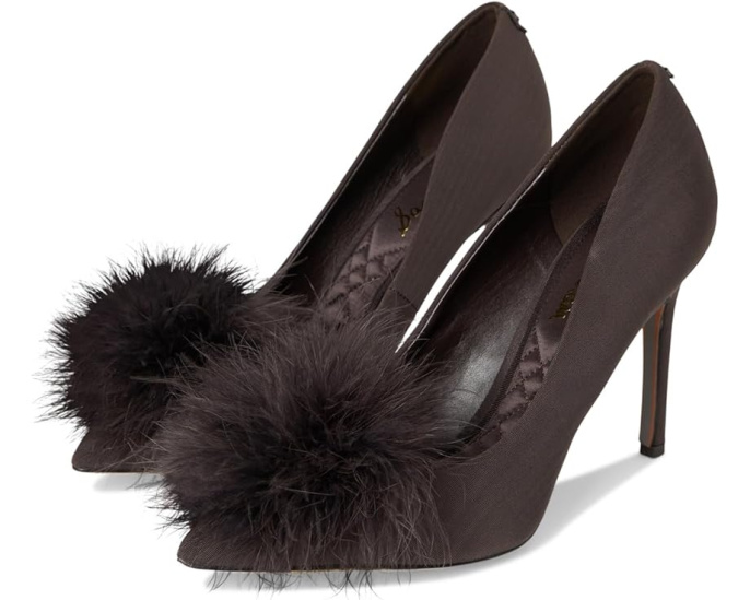 Туфли Sam Edelman Hazel Plush на шпильке с помпоном из искусственного меха