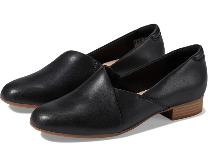 Туфли Clarks Juliet Palm с квадратным носком и эластичными вставками