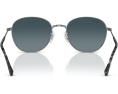 Солнцезащитные очки Ray-Ban 0RB3809 с металлической овальной оправой
