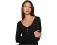 Футболка Eberjey Dream Rib Longsleeve Henley из модала с пуговицами