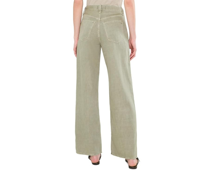 Широкие брюки Madewell PV Wide в оливковом цвете