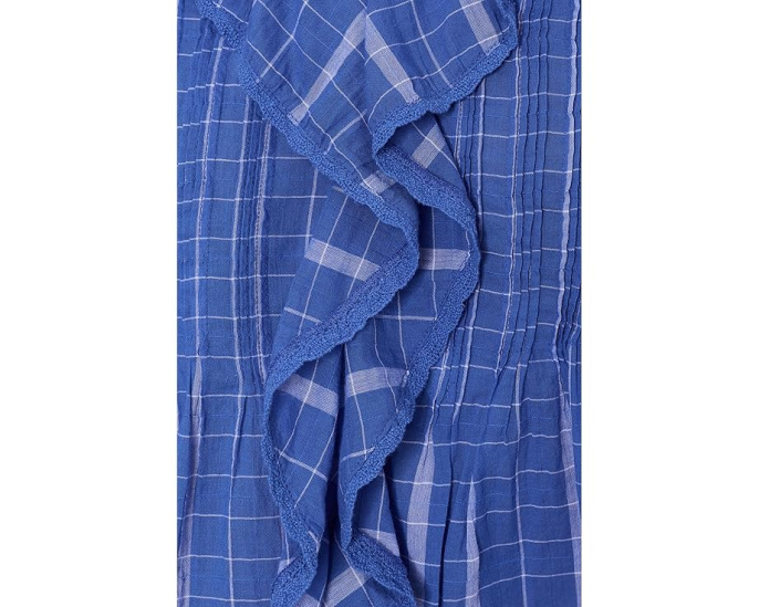 Топ Madewell Kelly в клетку из гофрированной ткани