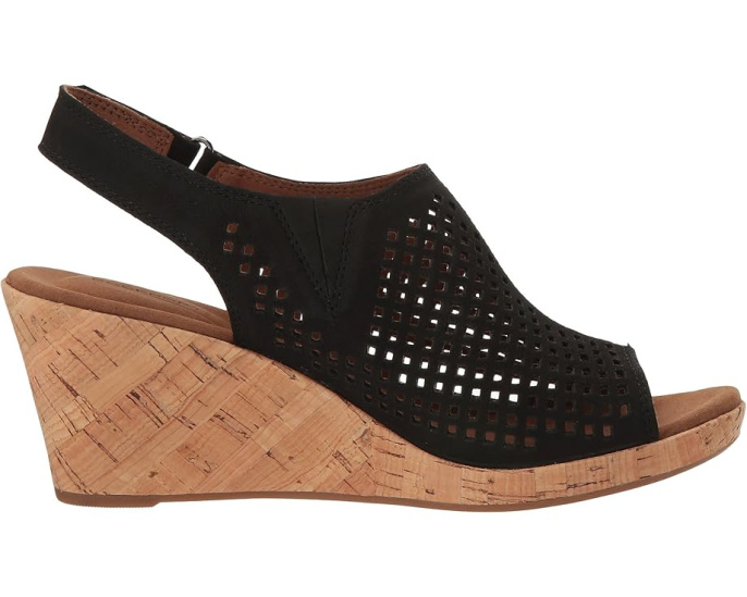 Сандалии Rockport Briah Perf Sling с открытым носком и пробковой платформой