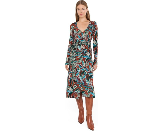 The Janie Favorite Ruched Sleeve Wrap Dress