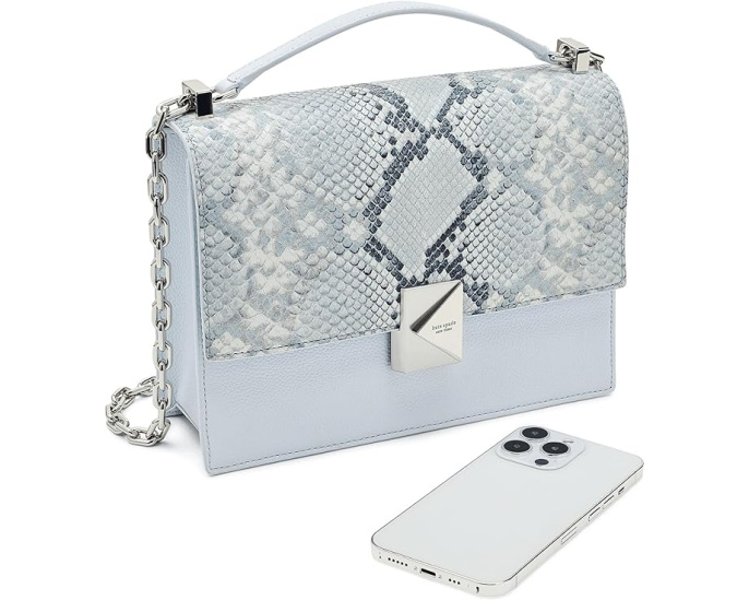 Сумка через плечо Deco Snake Embossed Mixed Material Chain с цепочкой от Kate Spade New York