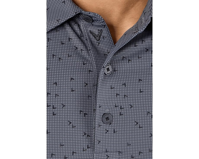 Callaway Мужская поло в клетку Chev Gingham с технологией OPTI-DRI