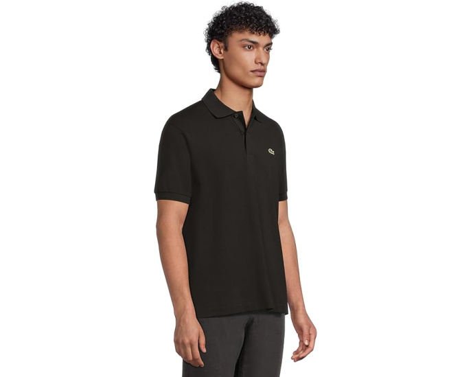 Поло Lacoste L1212 Classic Pique из хлопкового пике с вышитым крокодилом