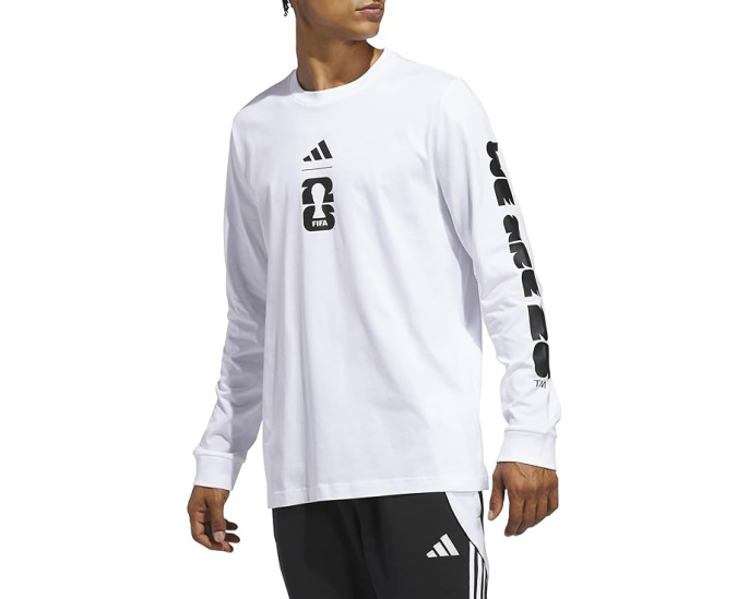 Лонгслив с графикой официального мяча ЧМ-2026 Adidas