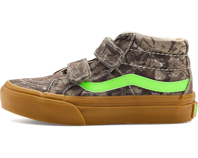 Детские кроссовки Vans SK8-Mid Reissue V на липучках с платформой