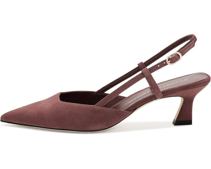 Босоножки Vinnie 50 Slingback на каблуке от Stuart Weitzman