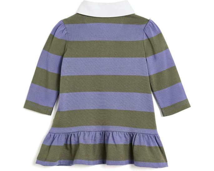 Polo Ralph Lauren Kids платье Striped Cotton Rugby с шортами для малышей