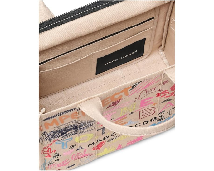 The Punk Scribble Canvas Medium Tote Bag