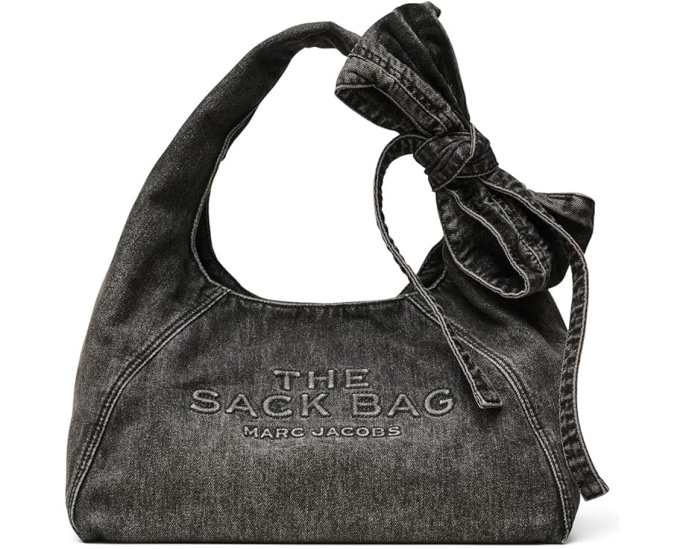 Сумка Marc Jacobs The Bow Denim Sack Bag с бантом из денима