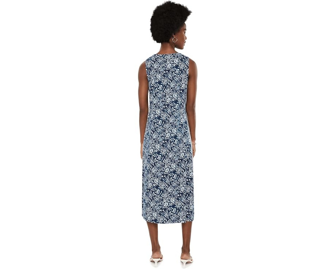 Платье NIC+ZOE Shibori Lilies Cora индиго мульти