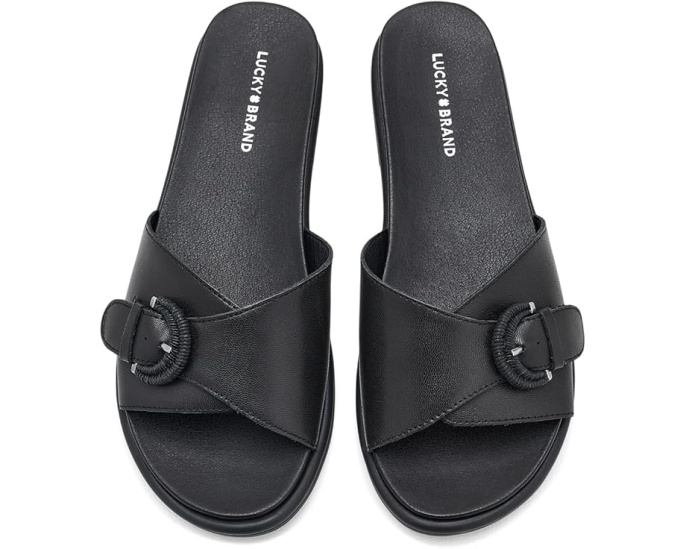 Lucky Brand босоножки Suszie Buckle Flat Sandals на плоской подошве