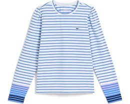 Футболка Vineyard Vines с рукавом-фонарик и полосками Puff Sleeve Jersey Tee