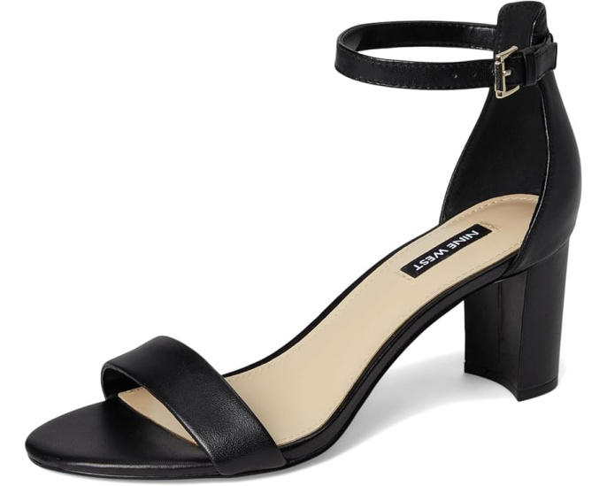 Сандалии Nine West Pruce с открытым носком и устойчивым квадратным каблуком