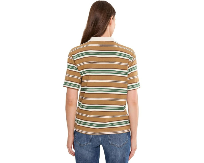 Поло KUT from the Kloth Livvy Stripe Knit с воротником