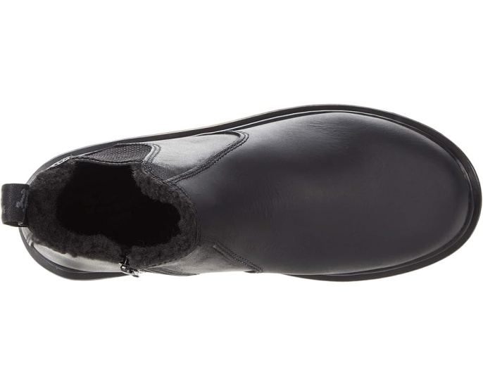 Dr. Martens 2976 Leonore Mono кожаные челси ботинки для детей с подкладкой из шерпы