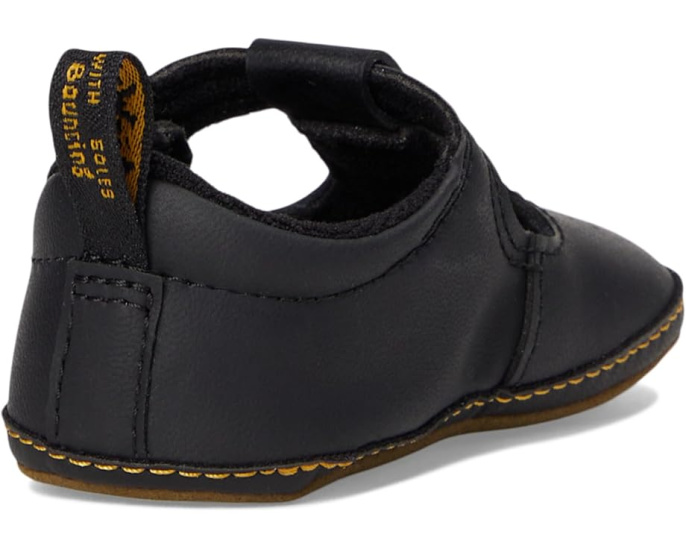 Детские туфли Mary Jane Dr. Martens Polley Crib с липучкой для первых шагов