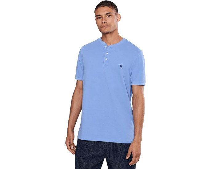 Хлопковая рубашка-поло Polo Ralph Lauren Featherweight Mesh Henley