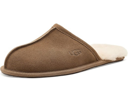 Тапочки UGG Scuff с овчинной подкладкой и гладкой кожей