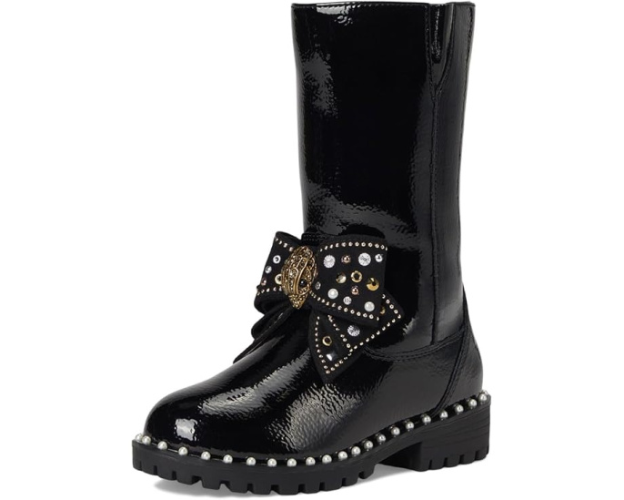Ботильоны Kurt Geiger London Kids Kensington с бантом и стразами