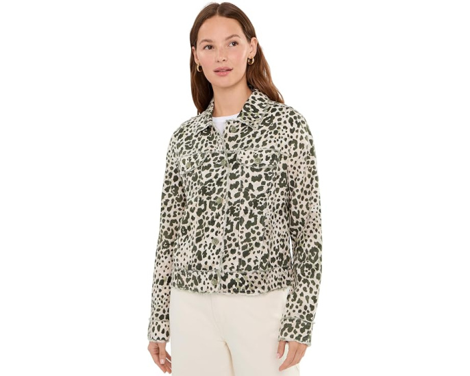 Куртка Tommy Bahama Pacific Leopard Two Palms с необработанным краем и принтом