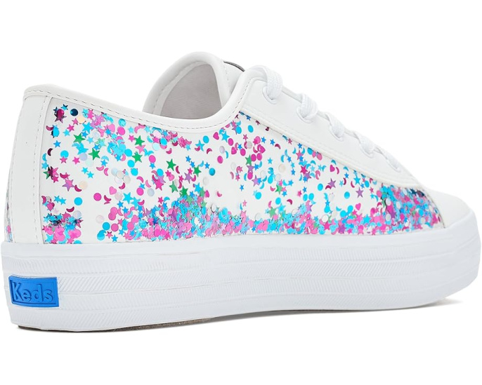 Кеды Keds Triple Up Glitter Under Glass для детей с блестками