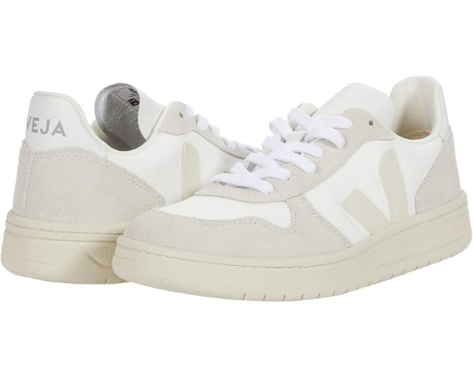 Кроссовки VEJA V-10 из экоматериалов с перфорацией