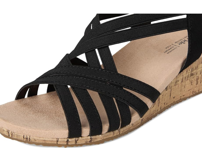 Босоножки LifeStride Mallory Strappy Wedge Sandals на платформе с эластичными бретелями