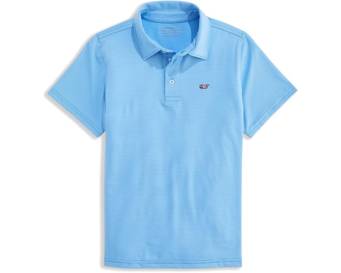 Поло Vineyard Vines Kids Anegada Sankaty с короткими рукавами и эластичной тканью