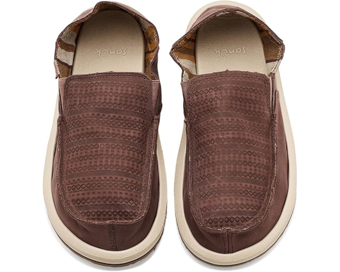 Лоферы Sanuk Donny Novelty Leather с кожаным верхом