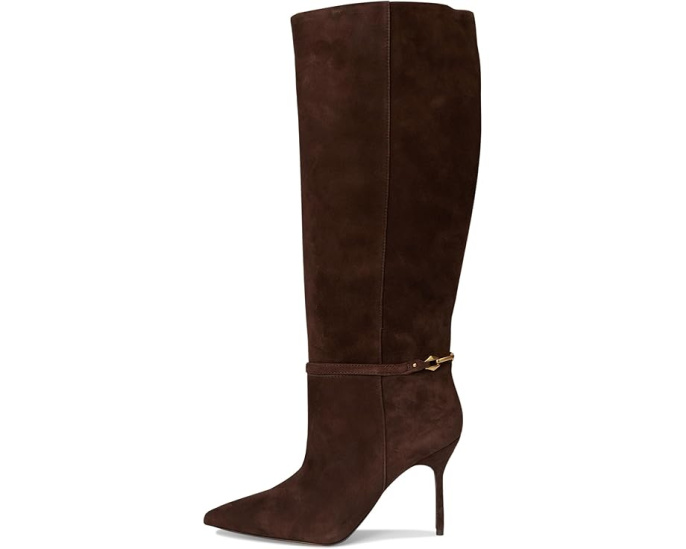 Ботинки Vince Camuto Mirtha до колена для широкой икры из замши с каблуком-шпилькой