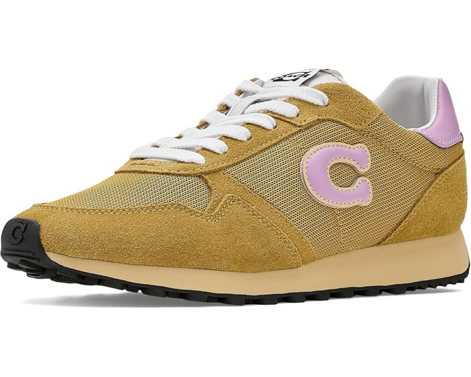 Кроссовки Coach Retro Runner из замши и кожи