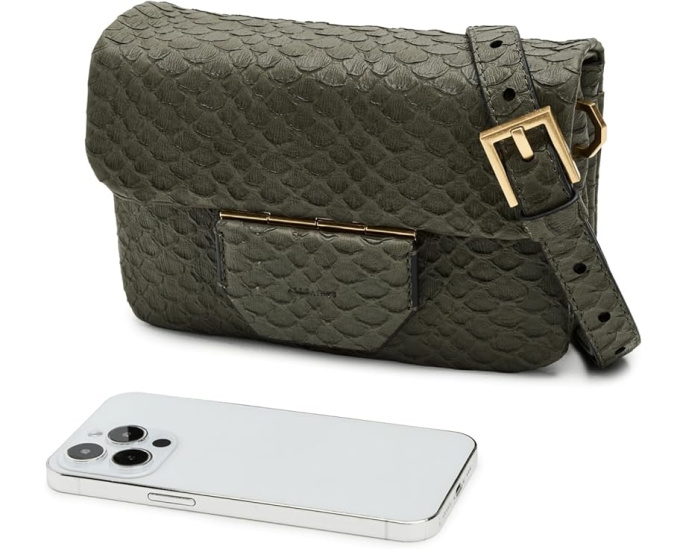 Косуха AllSaints Jupiter Snake из кожи с магнитной застежкой