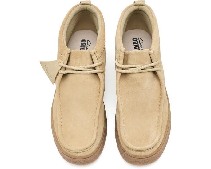 Ботинки Clarks Boxbee Hi из замши на шнуровке