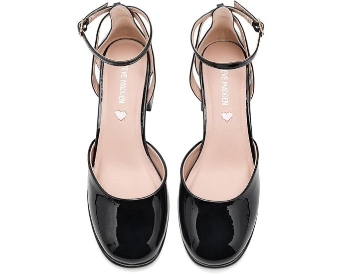 Элегантные сандалии Steve Madden Elinor с лаковой отделкой и щиколоточным ремешком