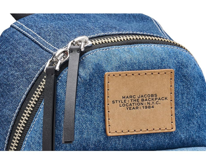 Цветной джинсовый рюкзак Biker Color-Block Denim Marc Jacobs