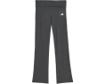 Детские брюки клеш Adidas Black Grey Melange с отворотом
