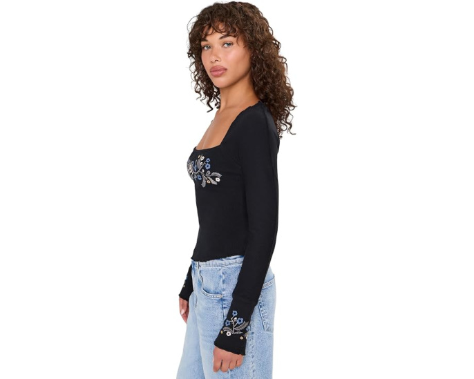 Топ Free People Olivia с вышивкой