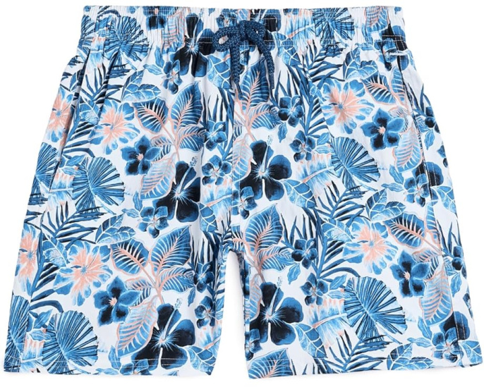 Плавание ящериц в Jirise Island Flowers, шорты Vilebrequin Kids для детей