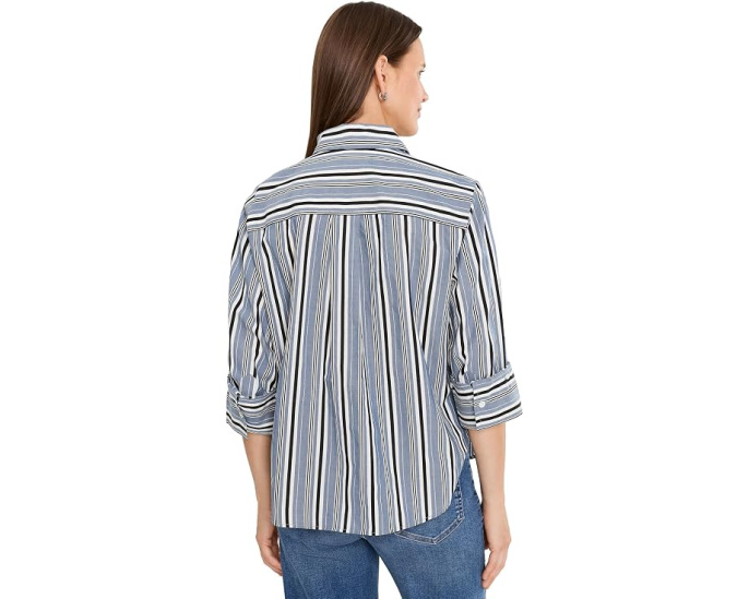 Y-образная рубашка Madewell в полоску добби