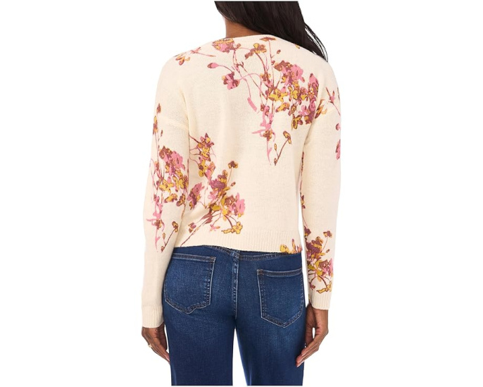 Свитер Vince Camuto Electric Bouquets Crew Neck