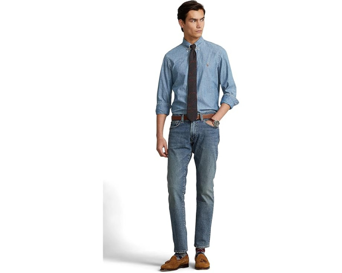 Джинсы Polo Ralph Lauren Varick Slim Straight с зауженным кроем и эластаном
