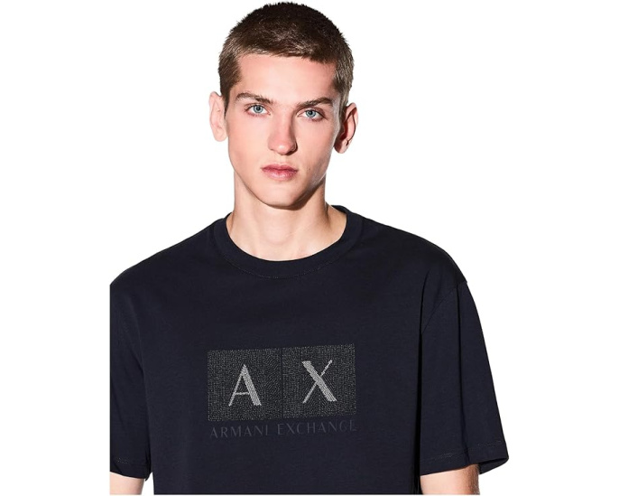 Футболка Armani Exchange с тональным логотипом Box